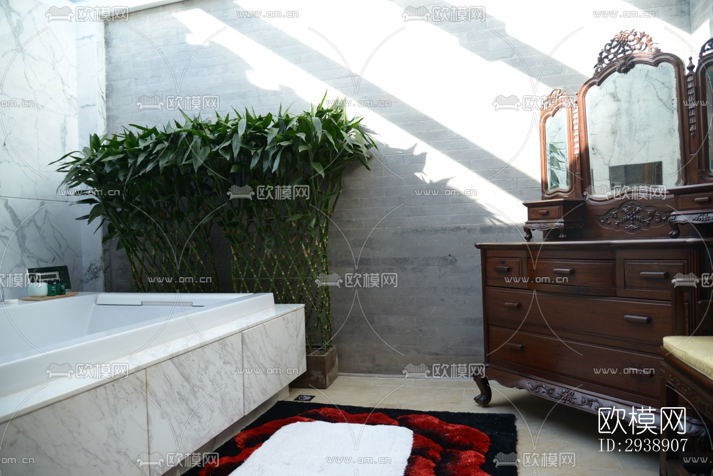 中式酒店民宿效果图下载（渲染图4）