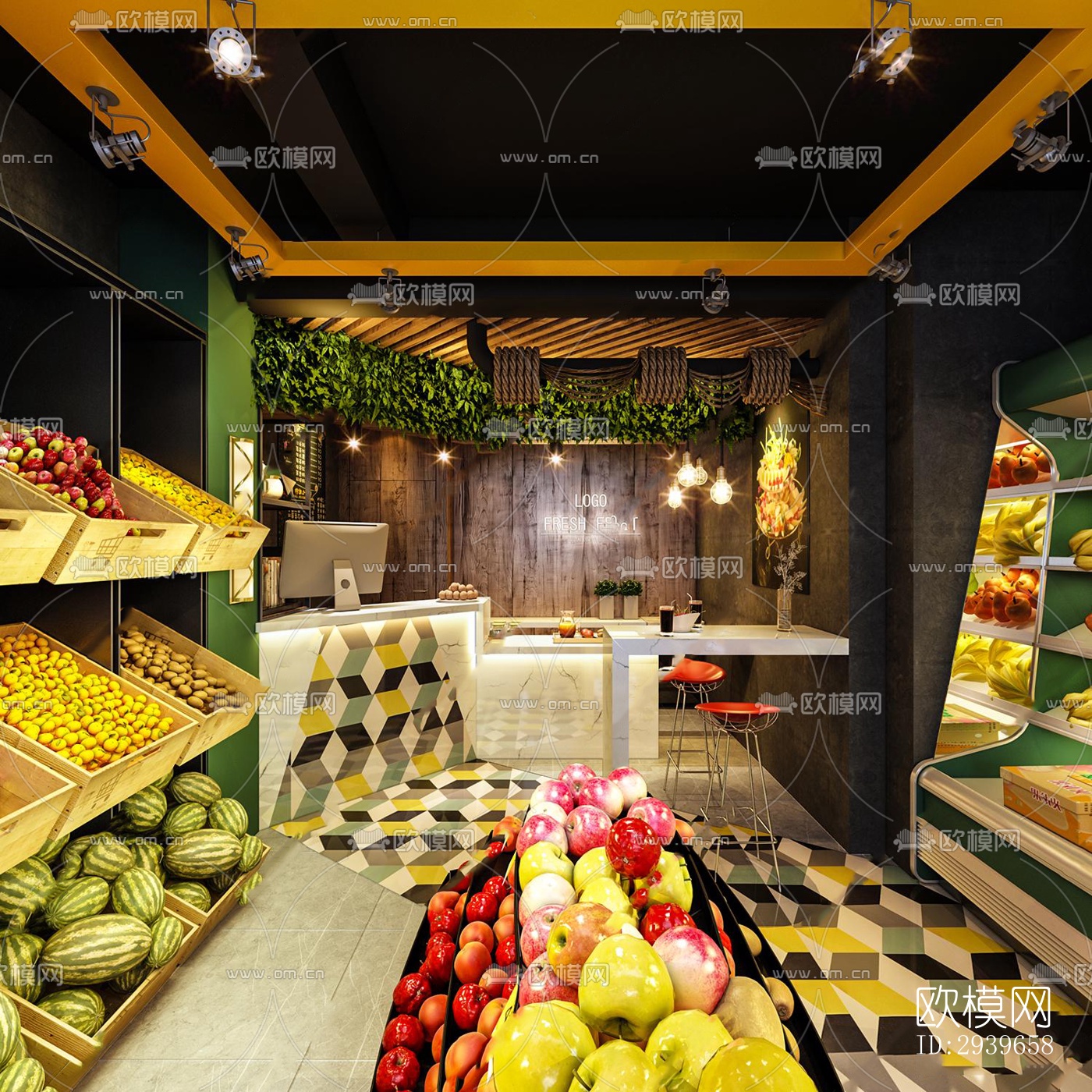 现代零售店铺效果图下载（渲染图6）