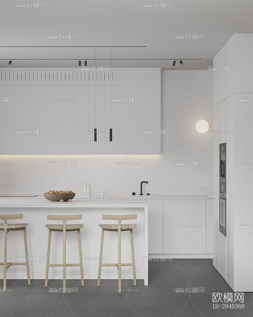 现代平层效果图下载（渲染图6）