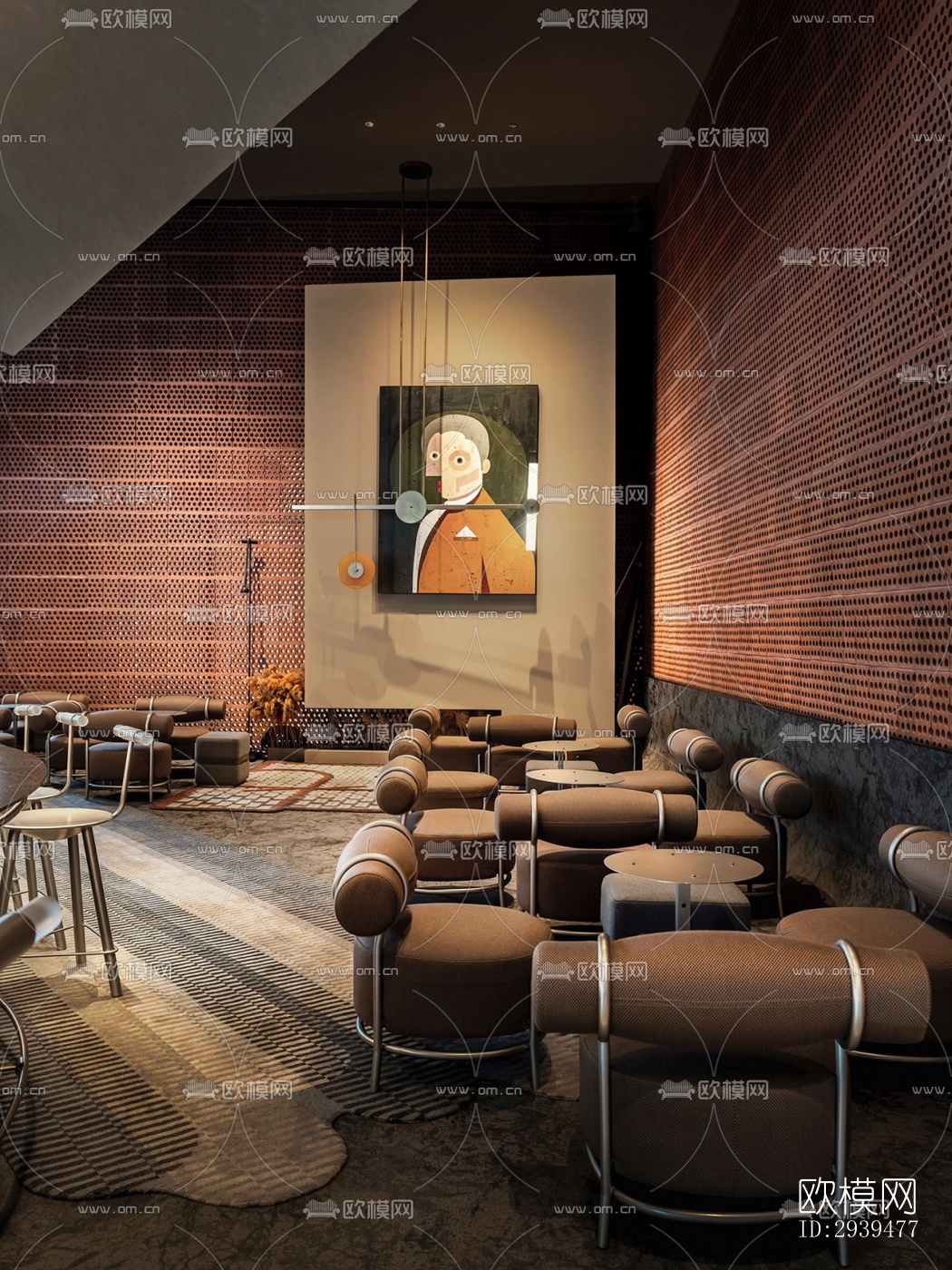 现代酒店民宿效果图下载（渲染图15）