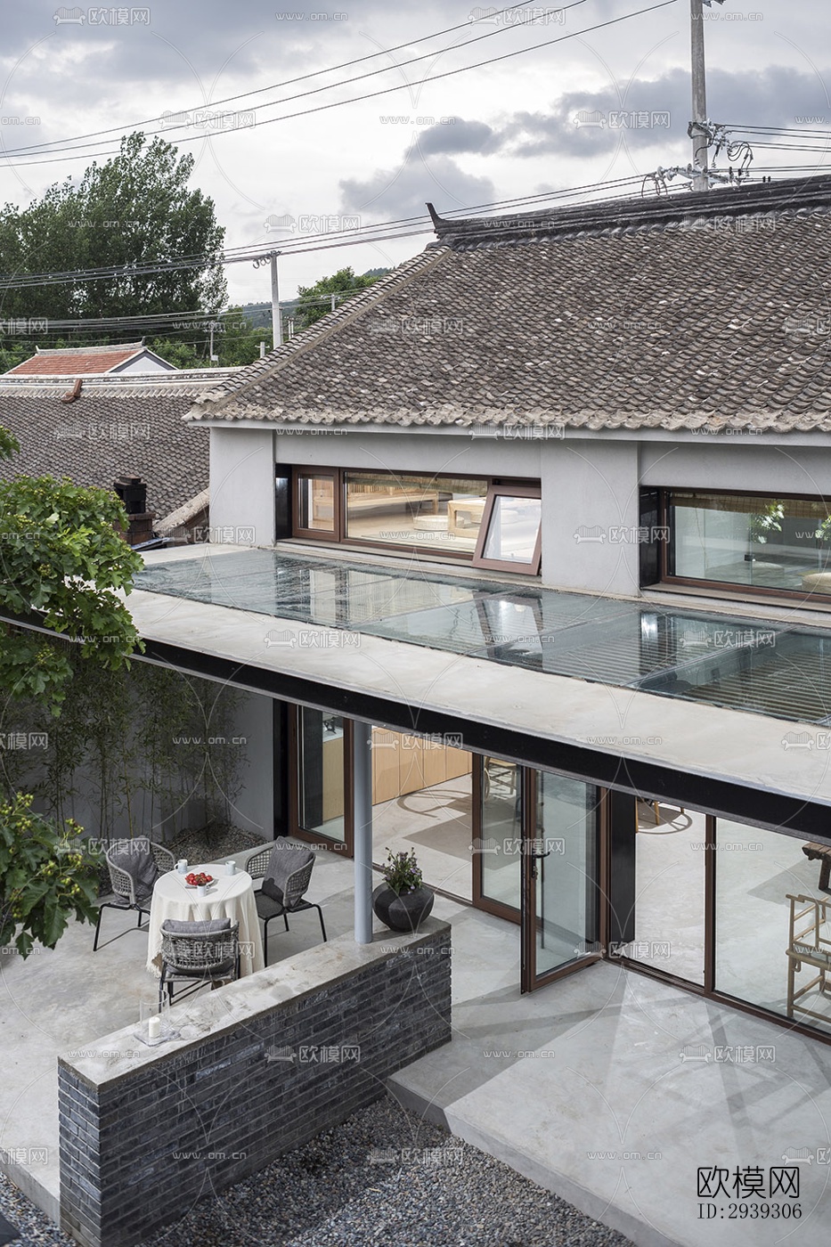 新中式酒店民宿效果图下载（渲染图12）