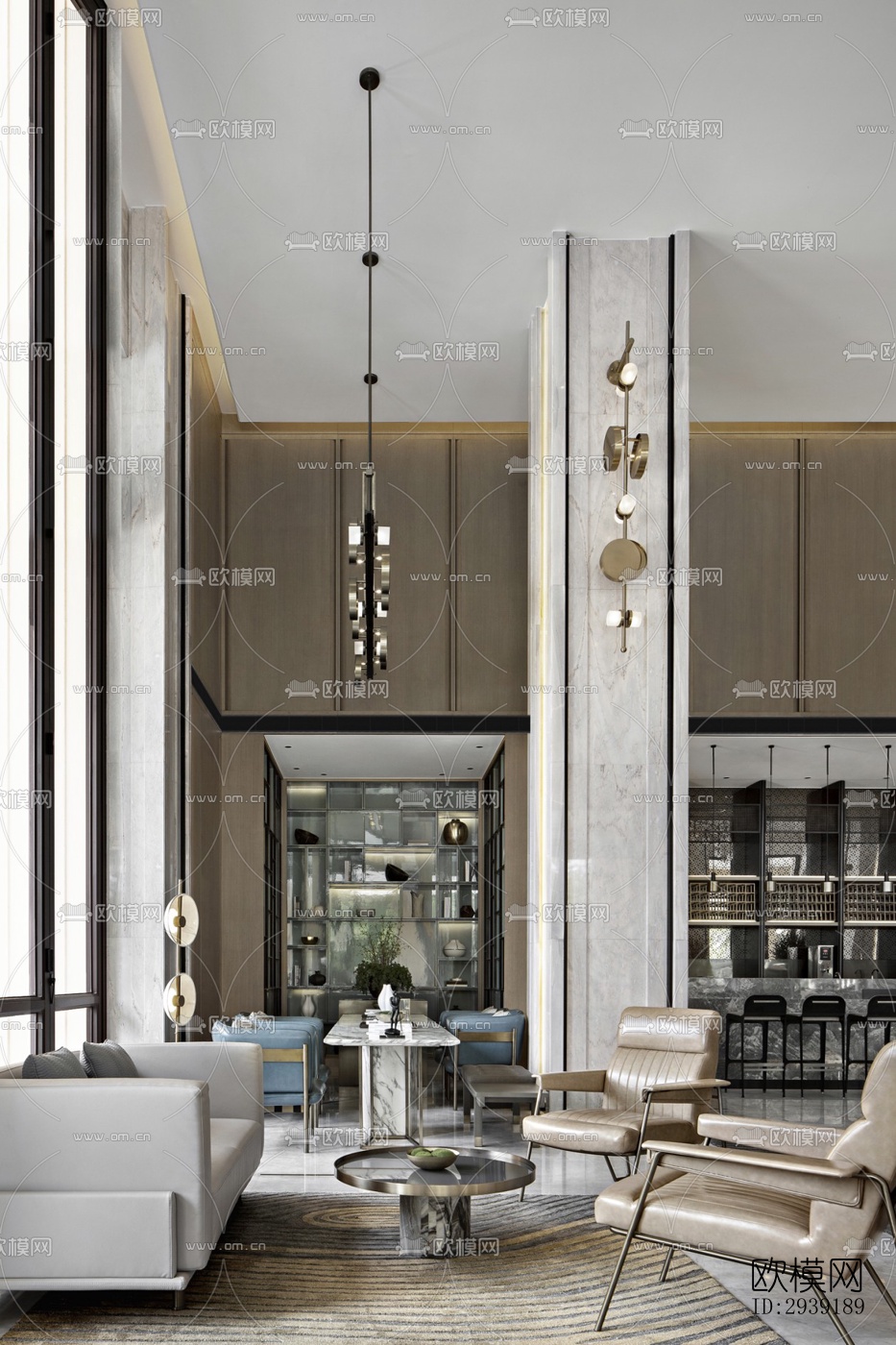 后现代酒店民宿效果图下载（渲染图11）