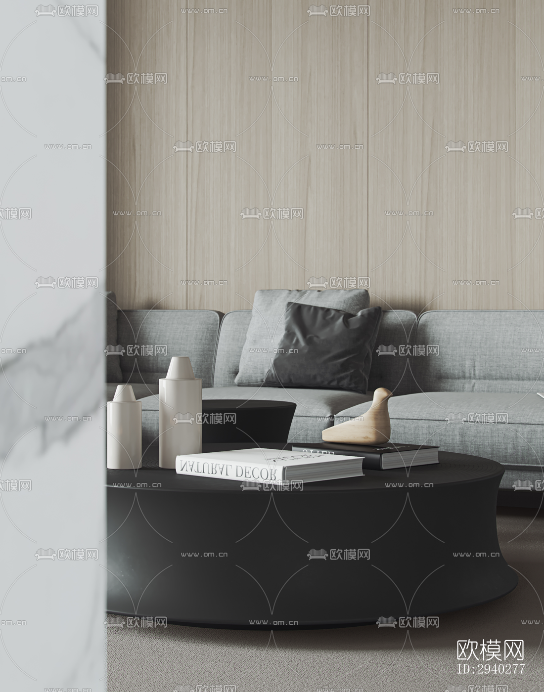 现代平层效果图下载（渲染图5）