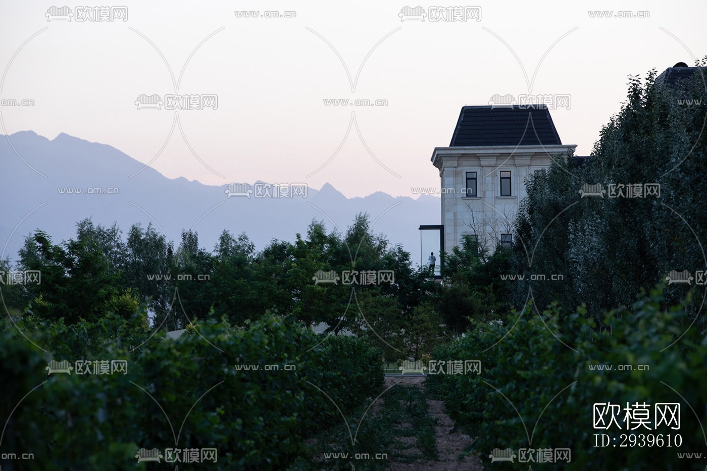 现代酒店民宿效果图下载（渲染图12）