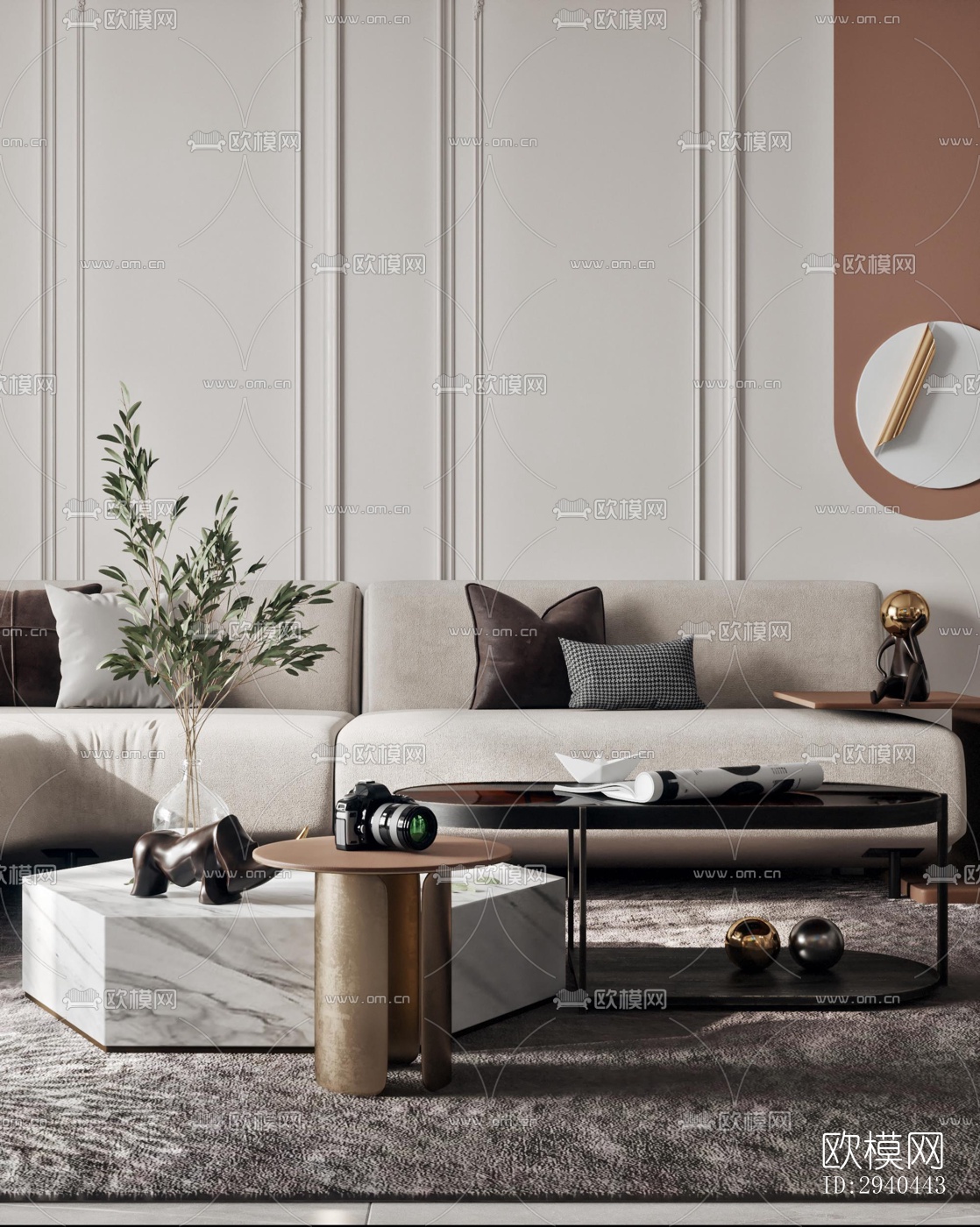 美式平层效果图下载（渲染图9）