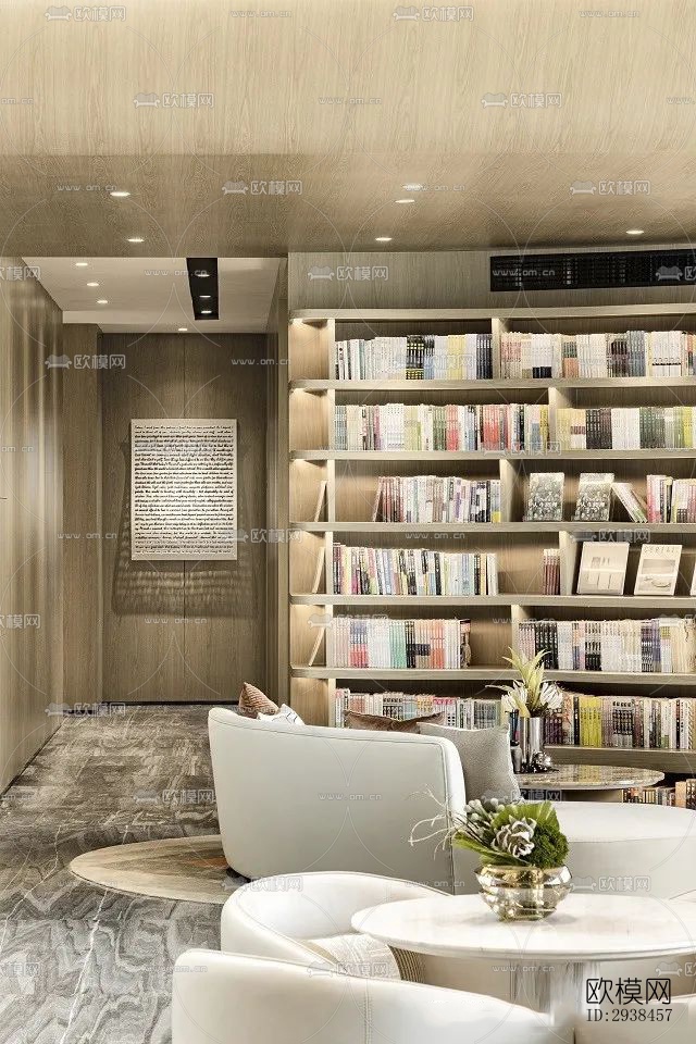 现代售楼处效果图下载（渲染图4）