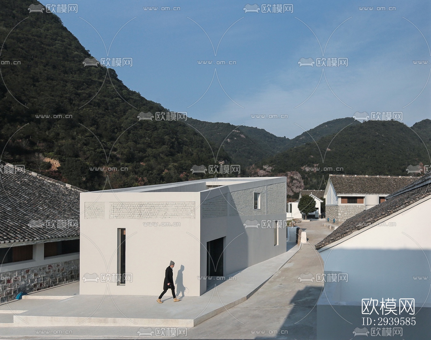 现代酒店民宿效果图下载（渲染图4）