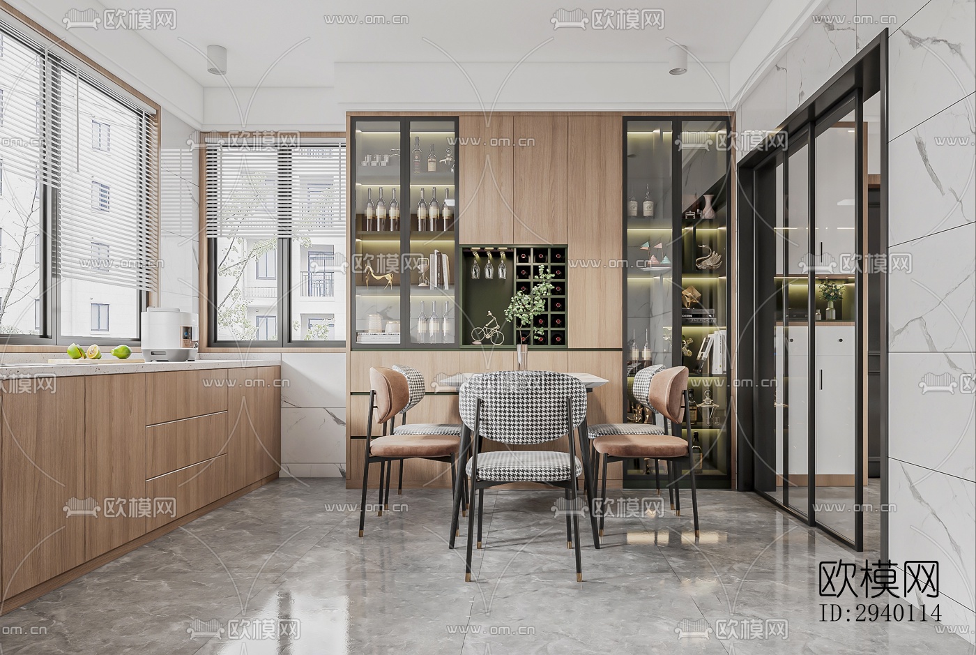 北欧平层效果图下载（渲染图3）