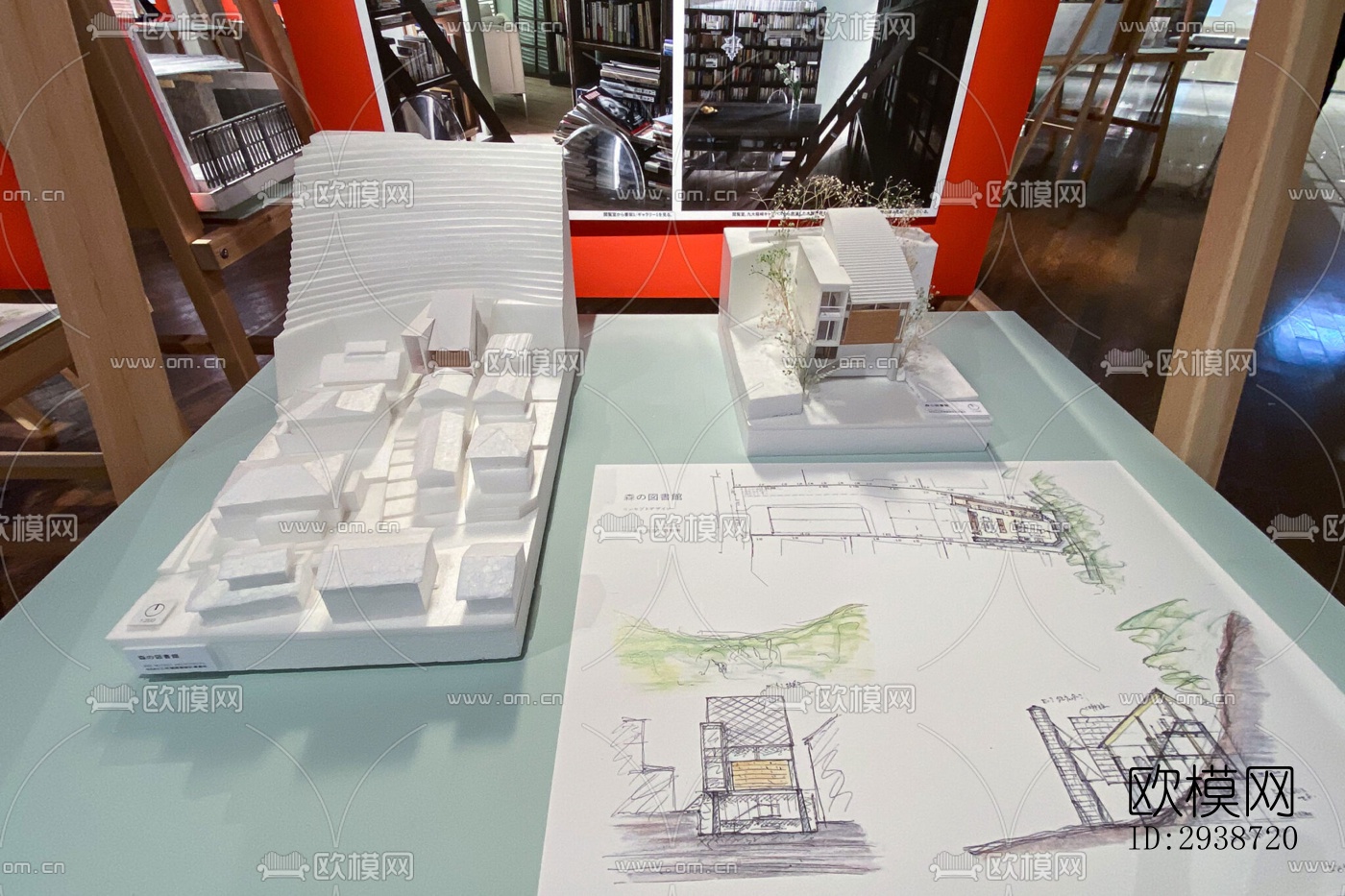 现代展览展厅效果图下载（渲染图8）