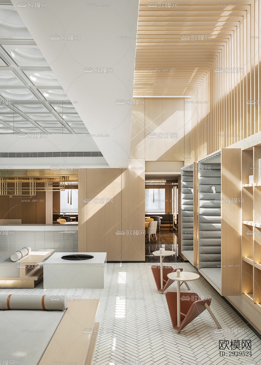 现代酒店民宿效果图下载（渲染图4）