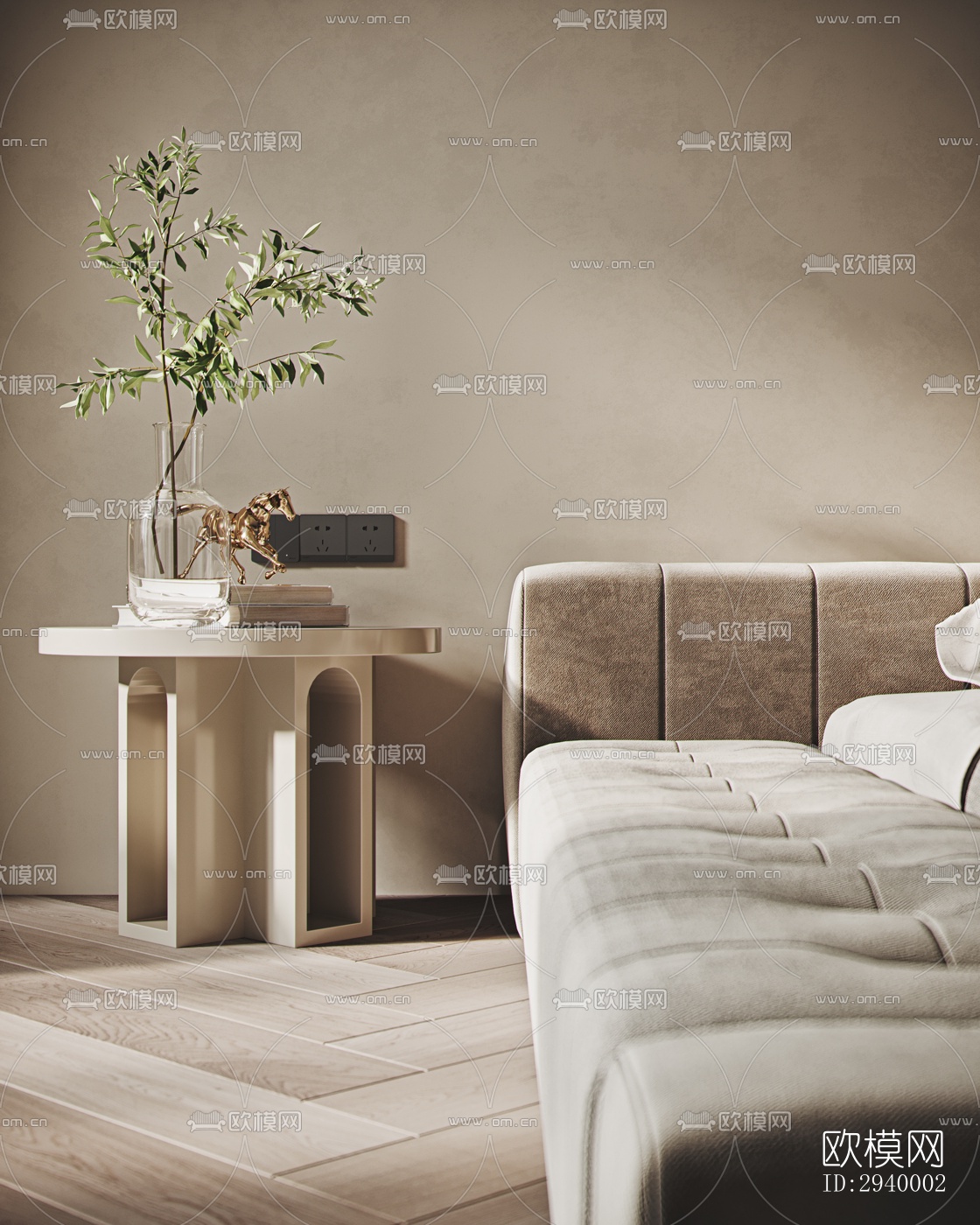 侘寂平层效果图下载（渲染图7）