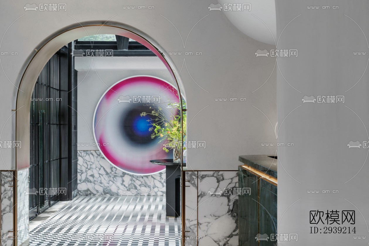 后现代酒店民宿效果图下载（渲染图6）