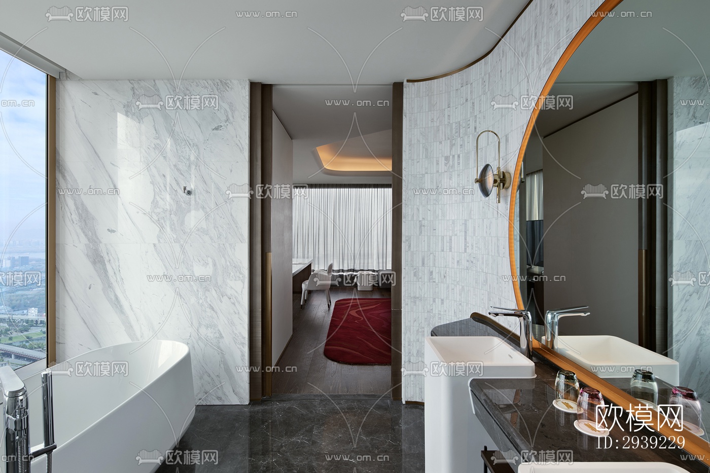 后现代酒店民宿效果图下载（渲染图16）