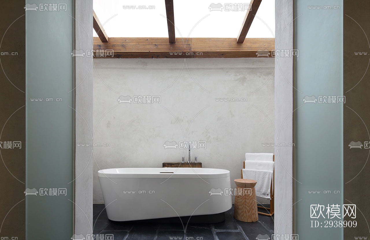 中式酒店民宿效果图下载（渲染图17）