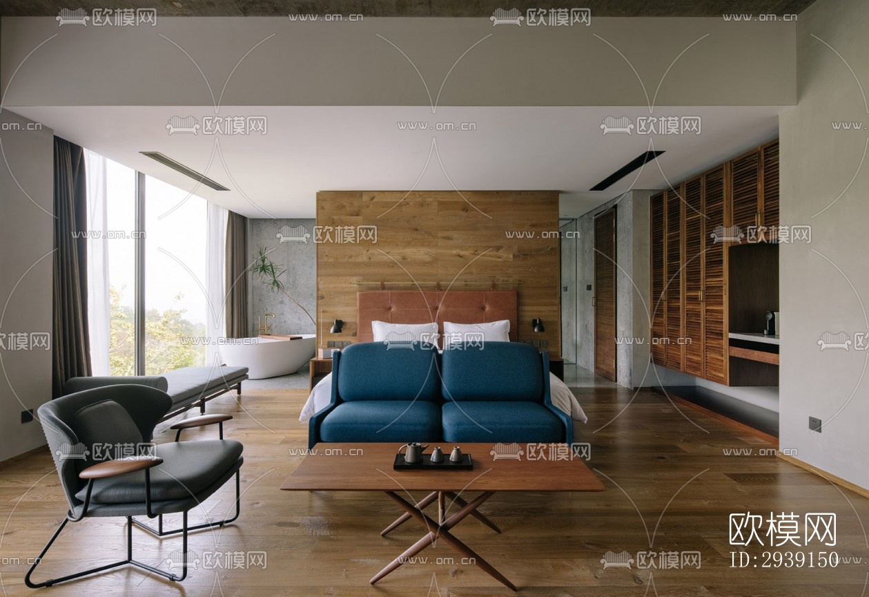 北欧酒店民宿效果图下载（渲染图4）