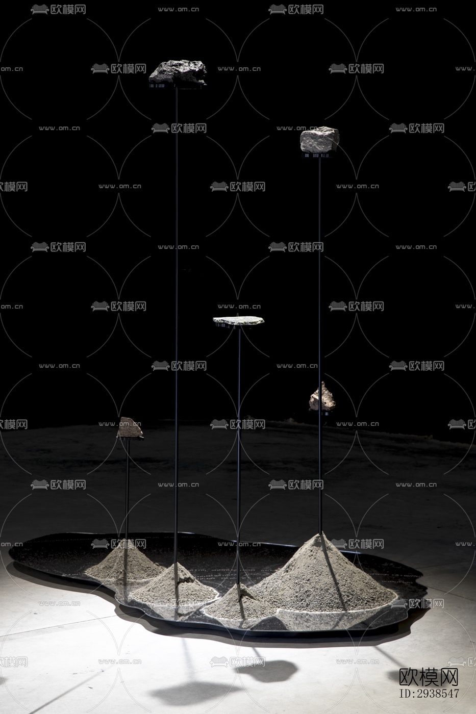 工业风展览展厅效果图下载（渲染图3）