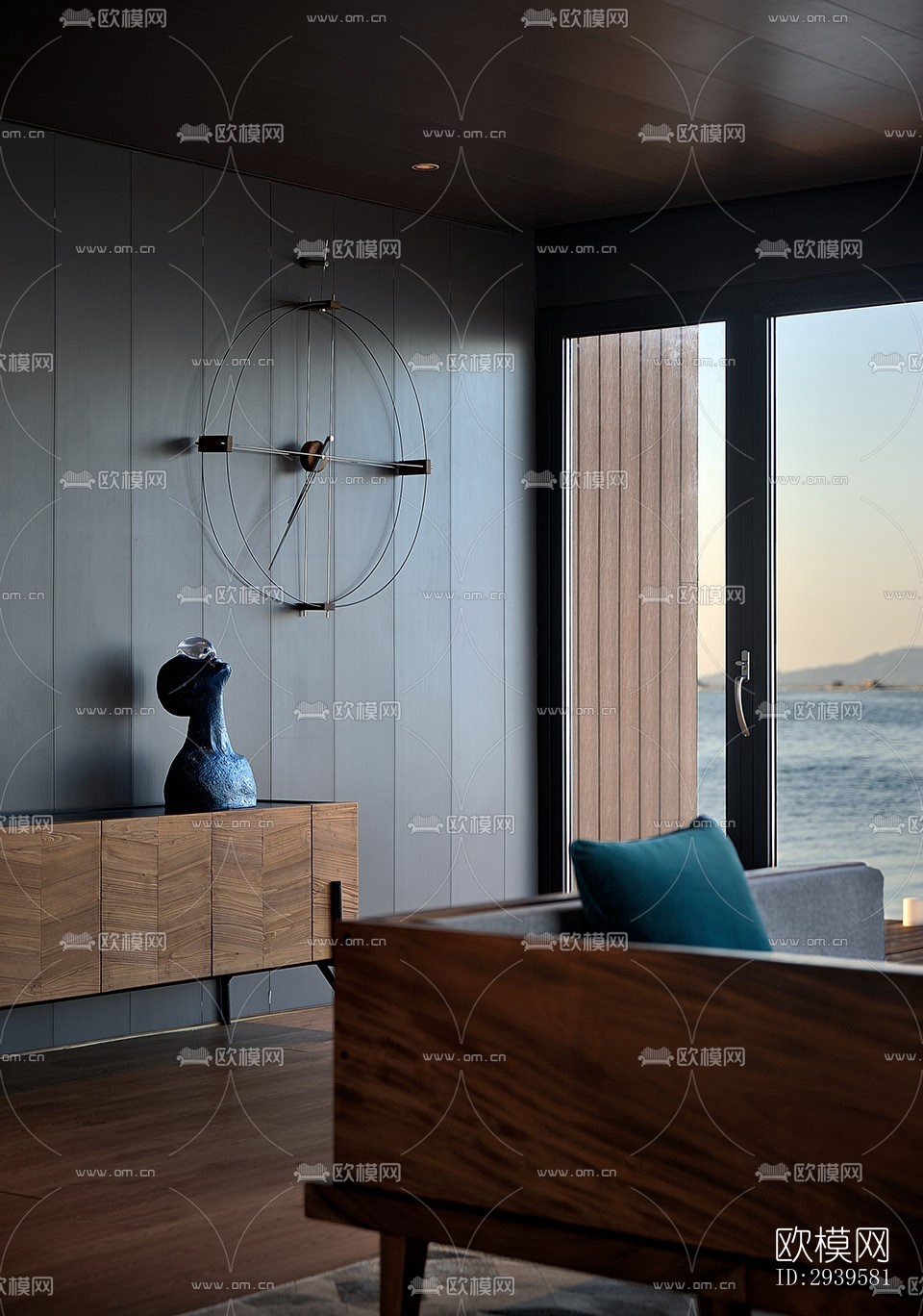 现代酒店民宿效果图下载（渲染图10）