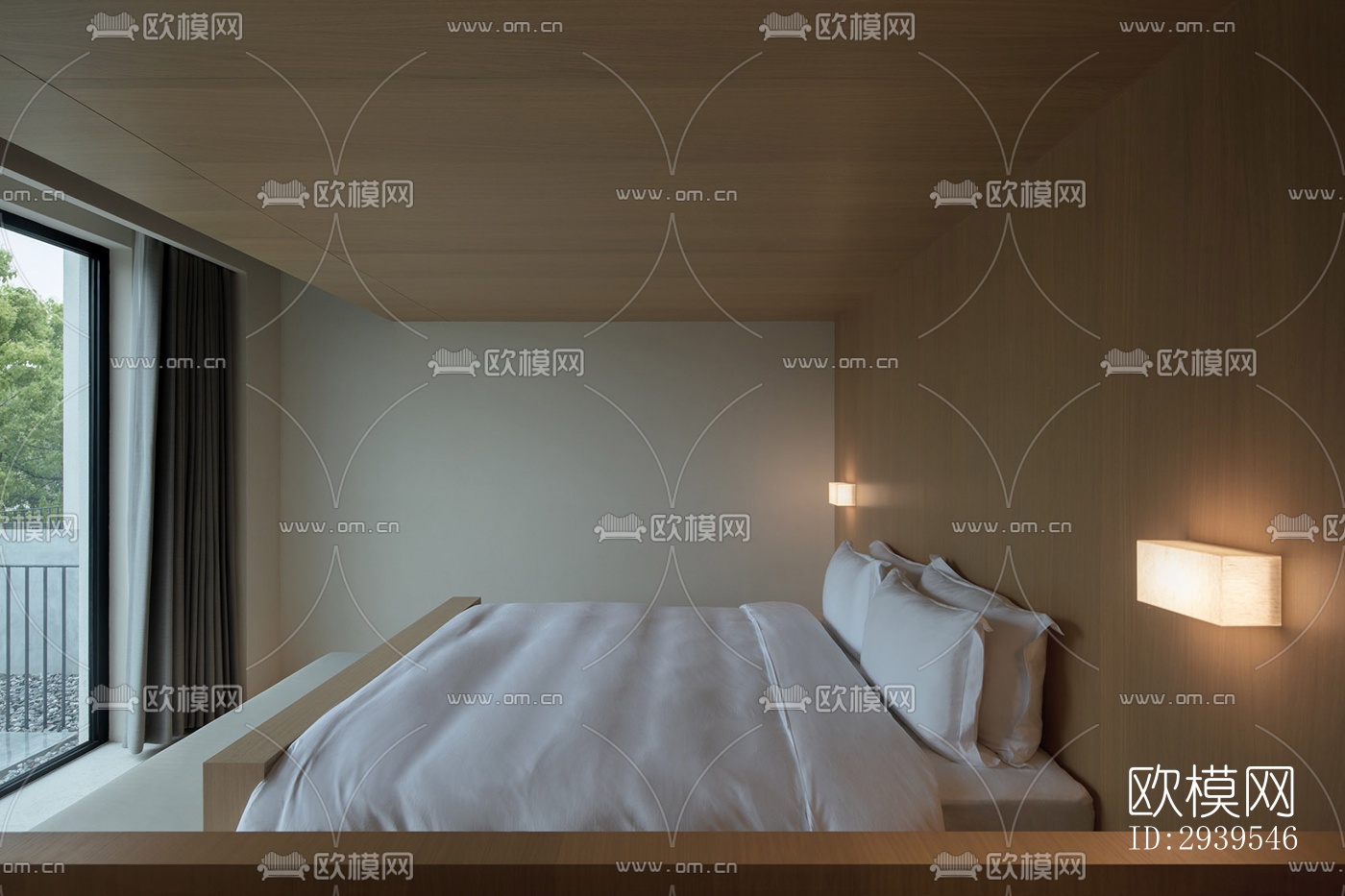 现代酒店民宿效果图下载（渲染图15）