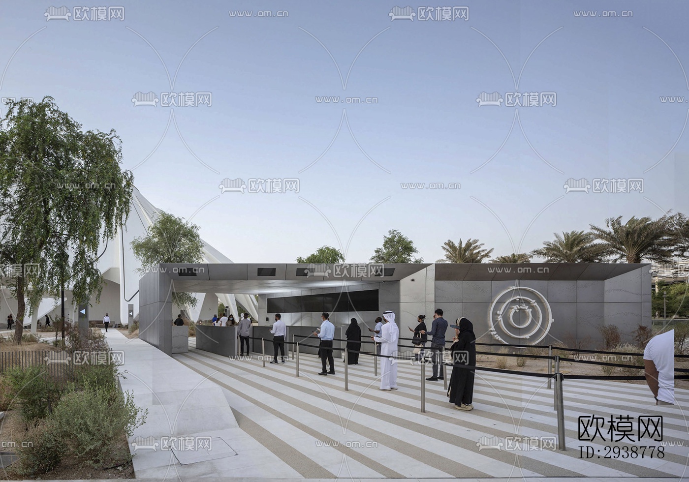 现代展览展厅效果图下载（渲染图15）