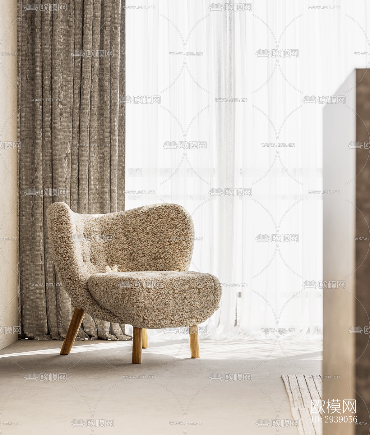 侘寂酒店民宿效果图下载（渲染图7）