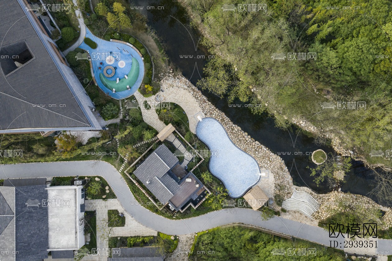 新中式酒店民宿效果图下载（渲染图11）