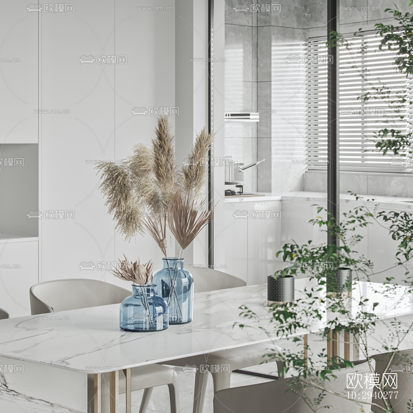 现代平层效果图下载（渲染图7）