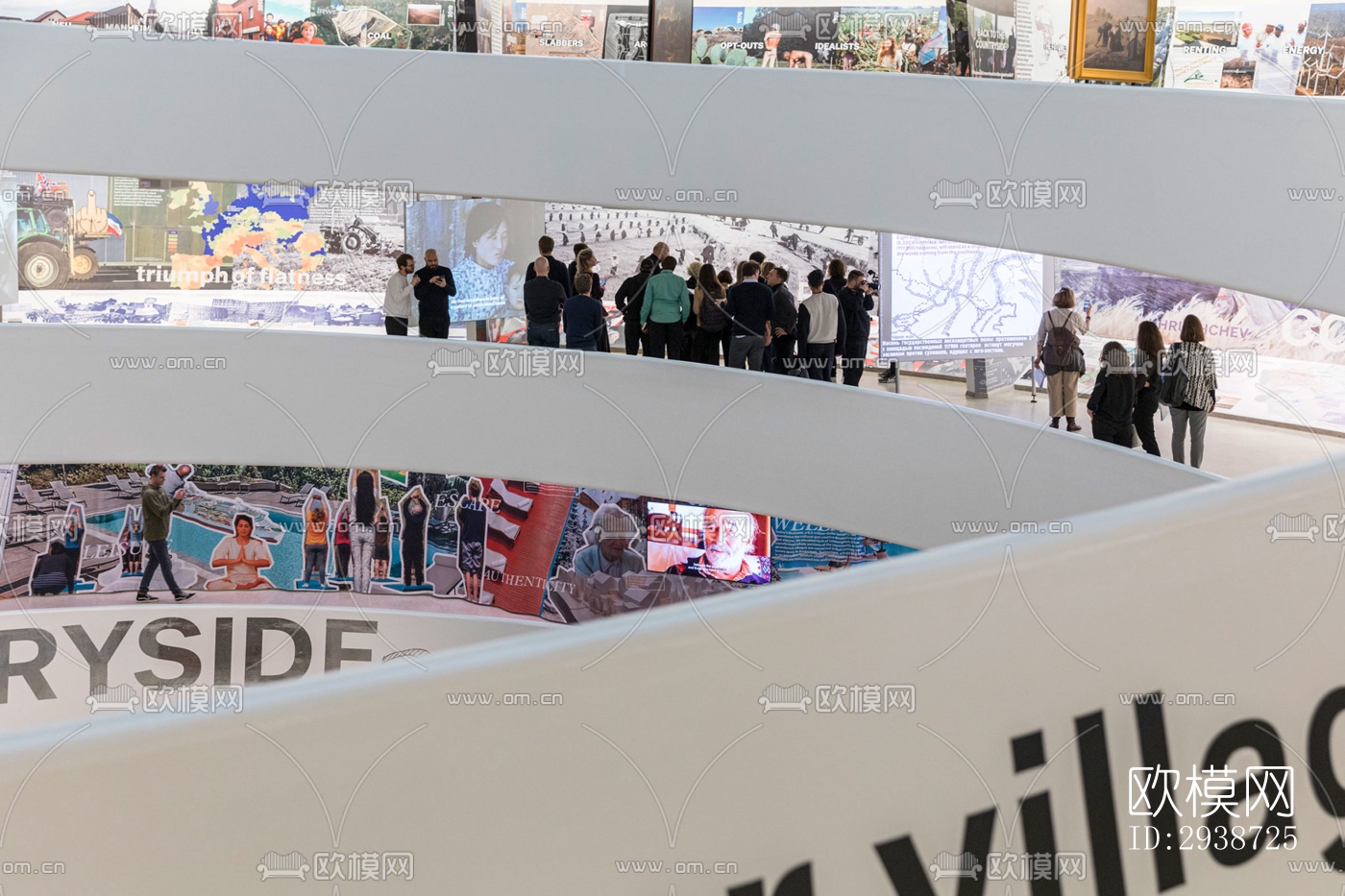 现代展览展厅效果图下载（渲染图12）