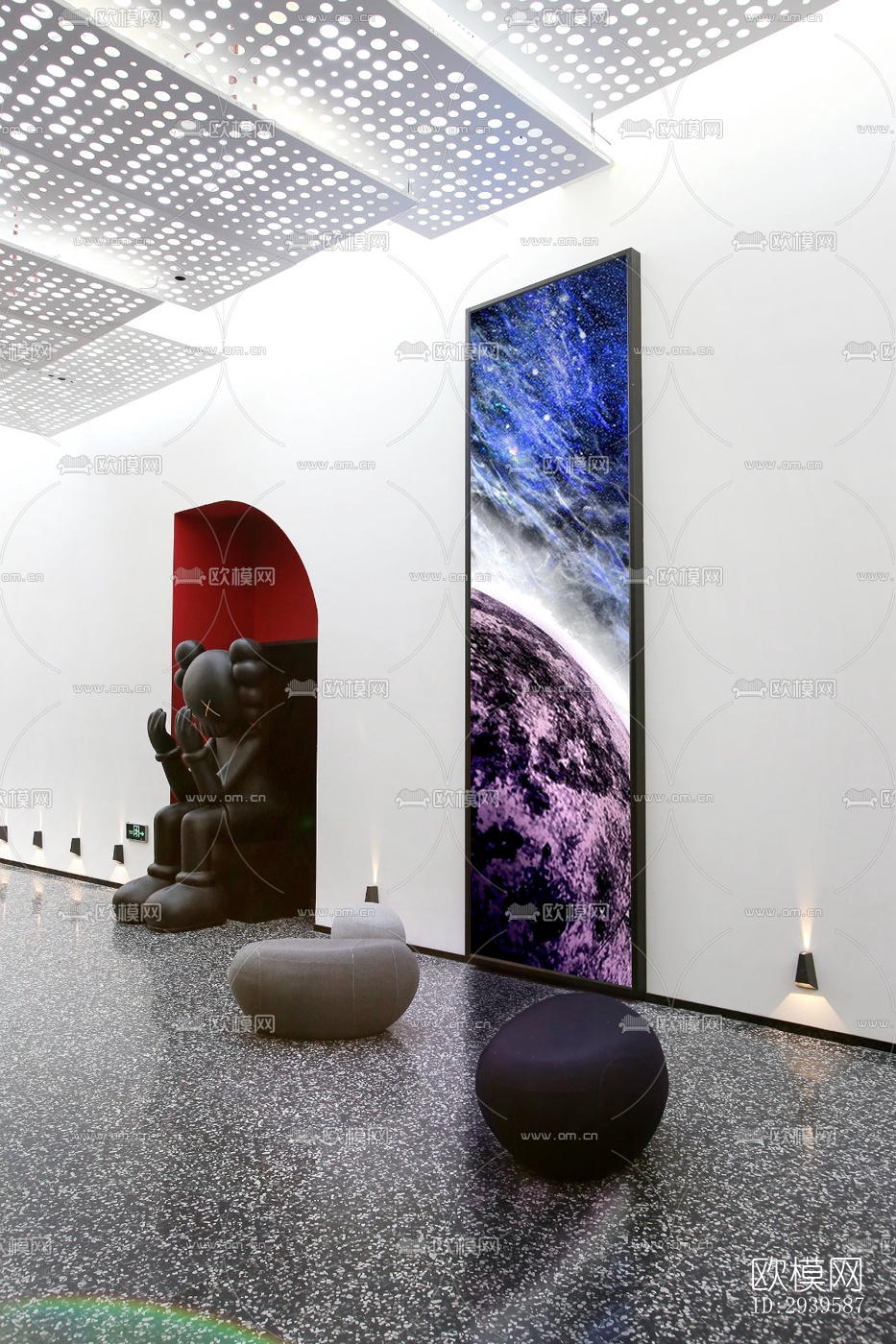 现代酒店民宿效果图下载（渲染图7）