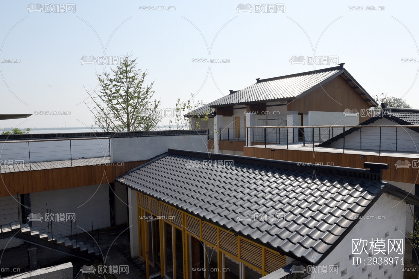 中式酒店民宿效果图下载（渲染图10）