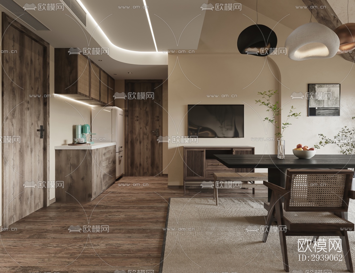 侘寂酒店民宿效果图下载（渲染图16）