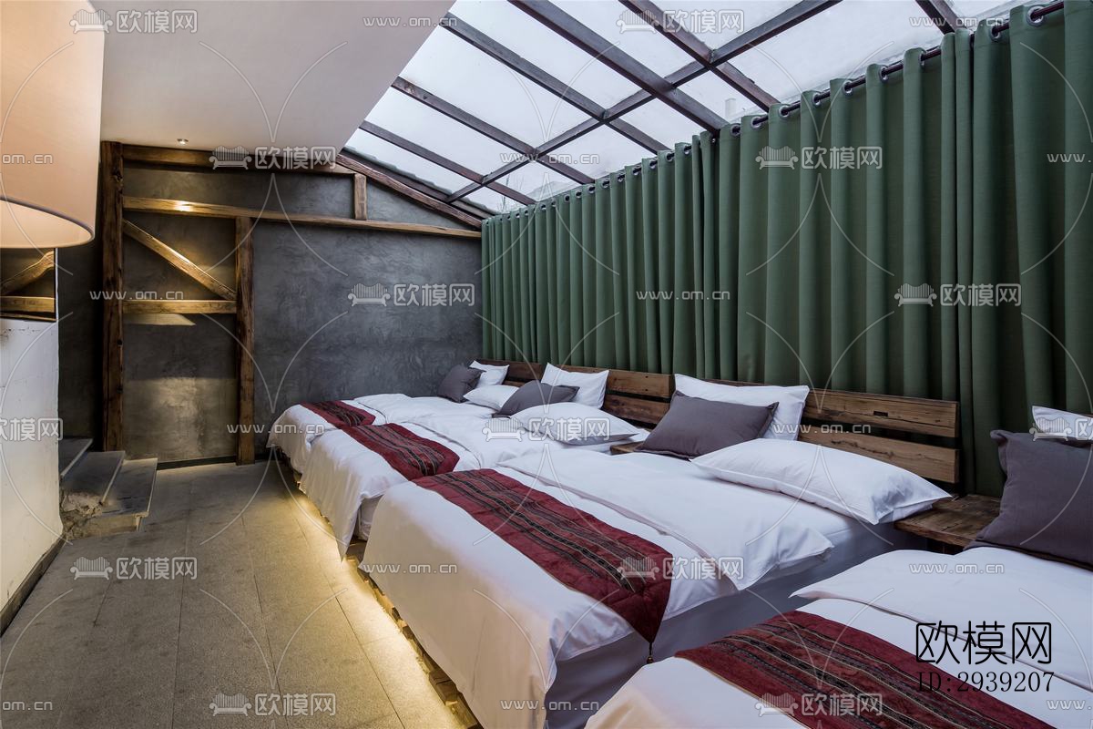 后现代酒店民宿效果图下载（渲染图12）