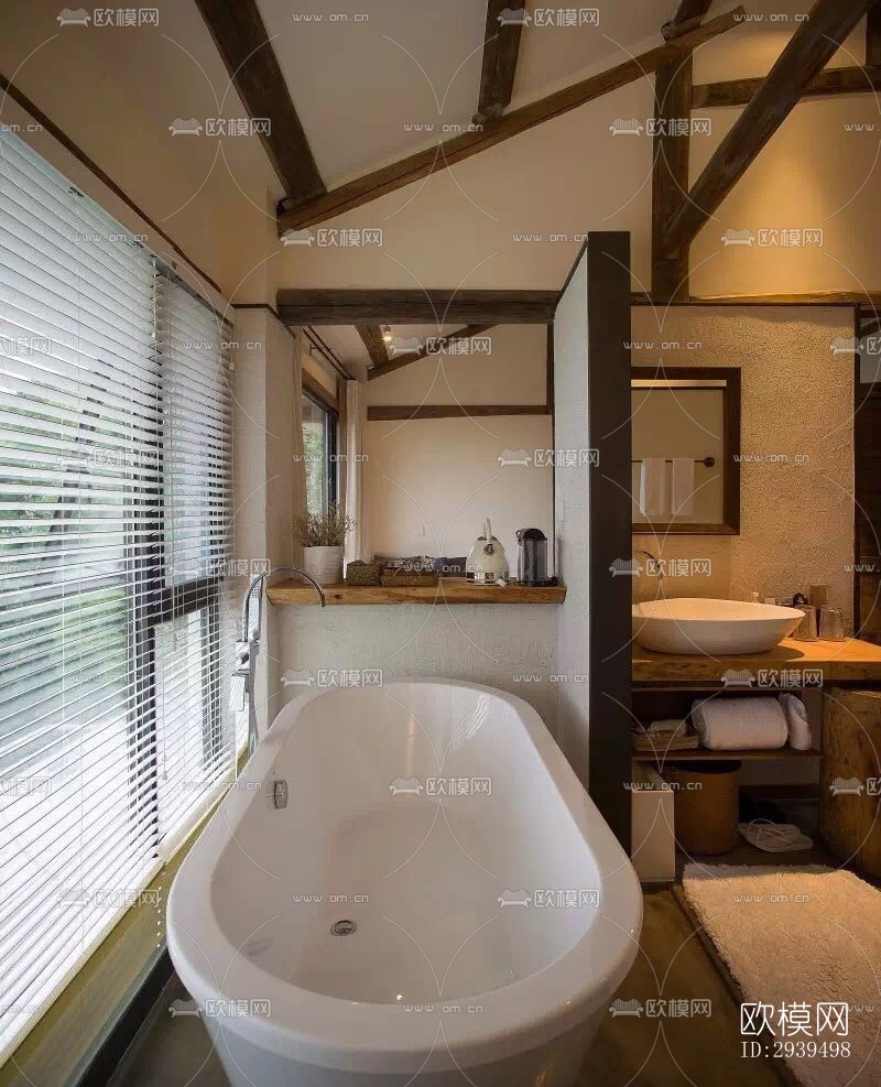 现代酒店民宿效果图下载（渲染图14）