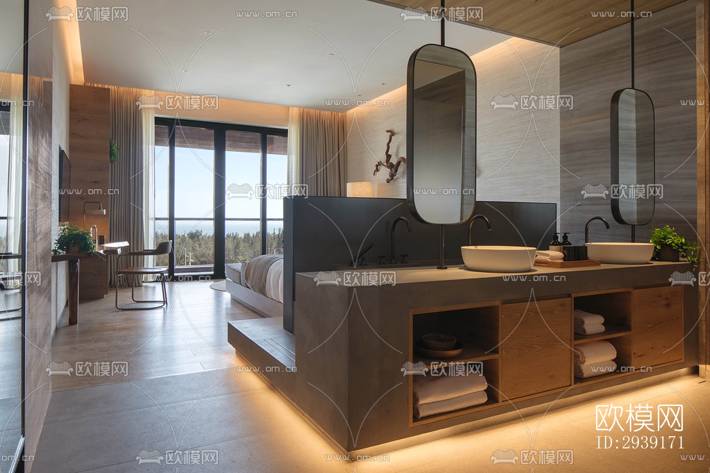 北欧酒店民宿效果图下载（渲染图10）