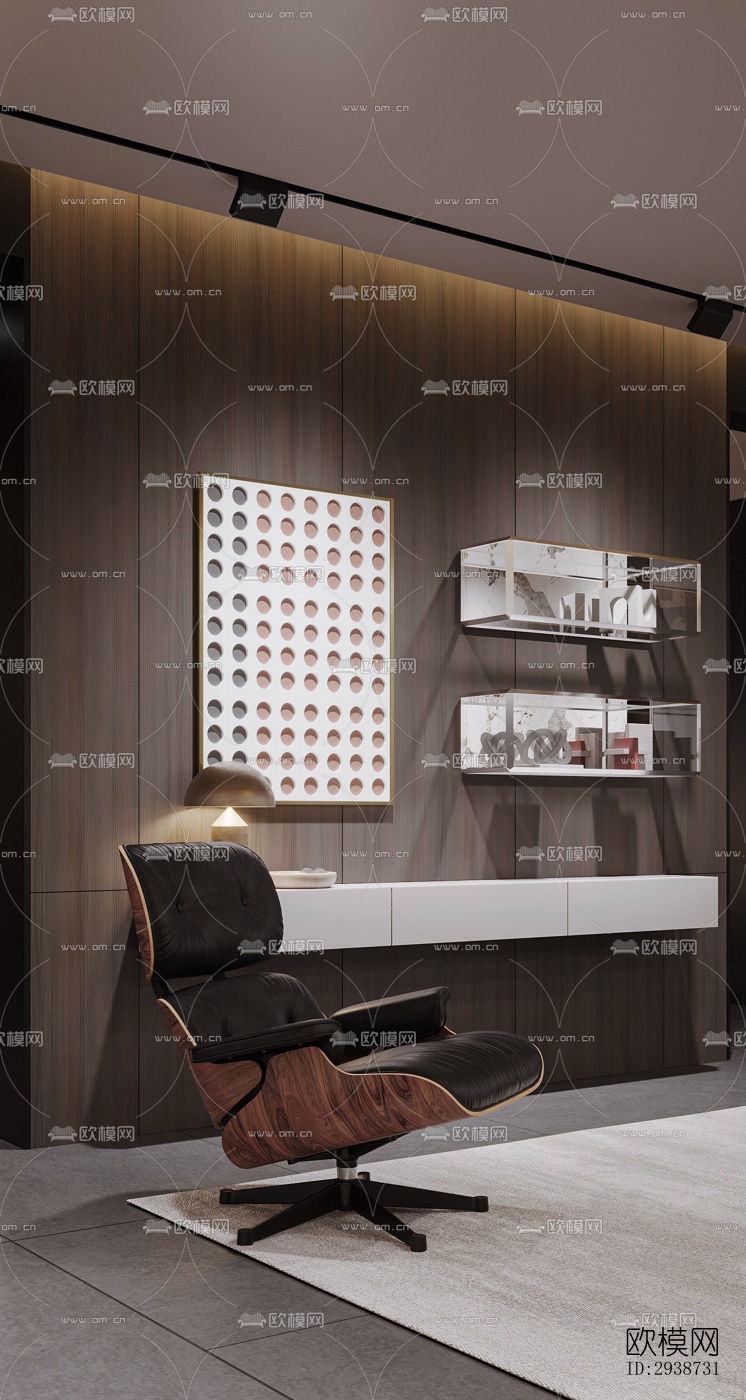 现代展览展厅效果图下载（渲染图3）