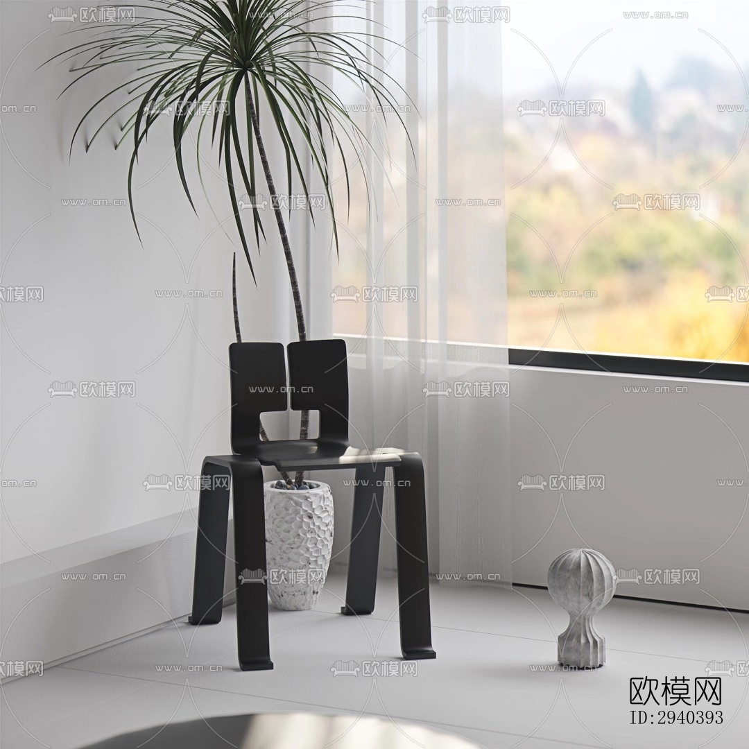 现代平层效果图下载（渲染图7）