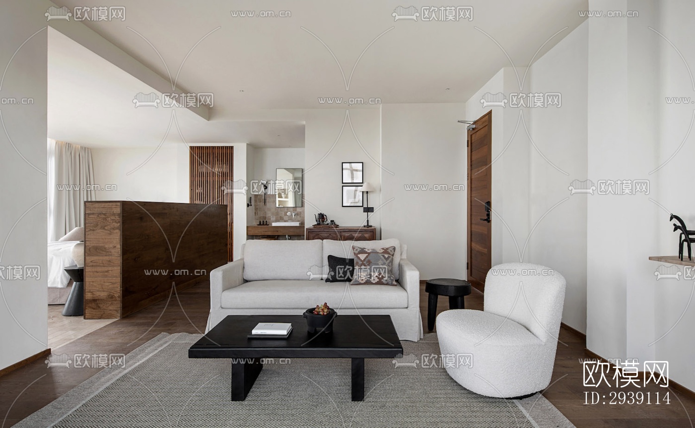 北欧酒店民宿效果图下载（渲染图10）