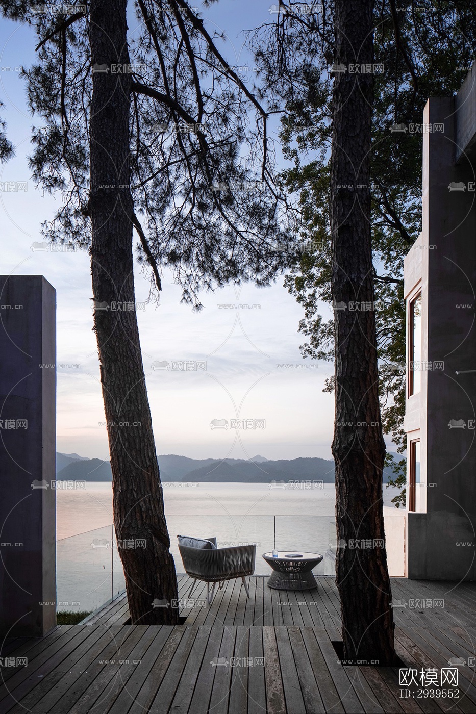 现代酒店民宿效果图下载（渲染图3）