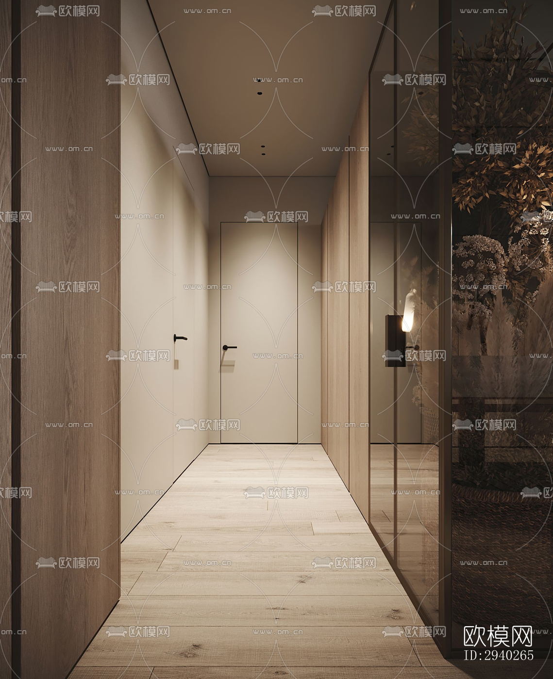 现代平层效果图下载（渲染图16）