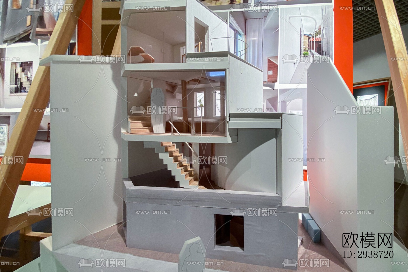 现代展览展厅效果图下载（渲染图13）