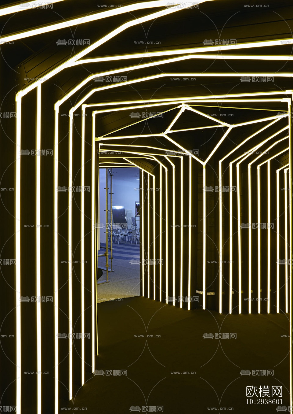 工业风展览展厅效果图下载（渲染图4）