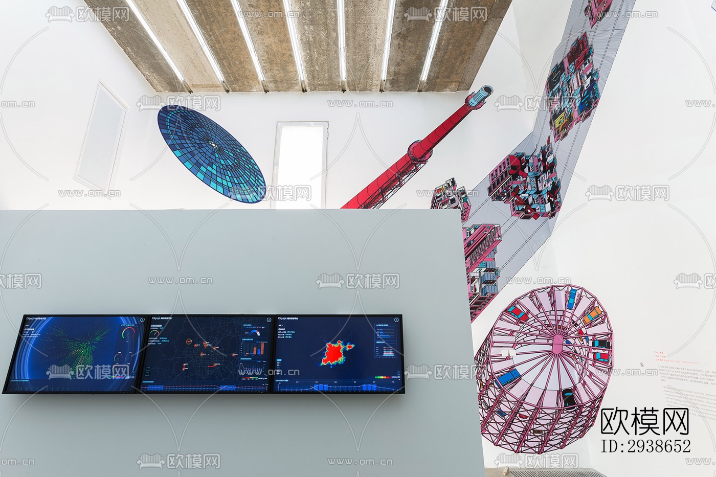 现代展览展厅效果图下载（渲染图19）