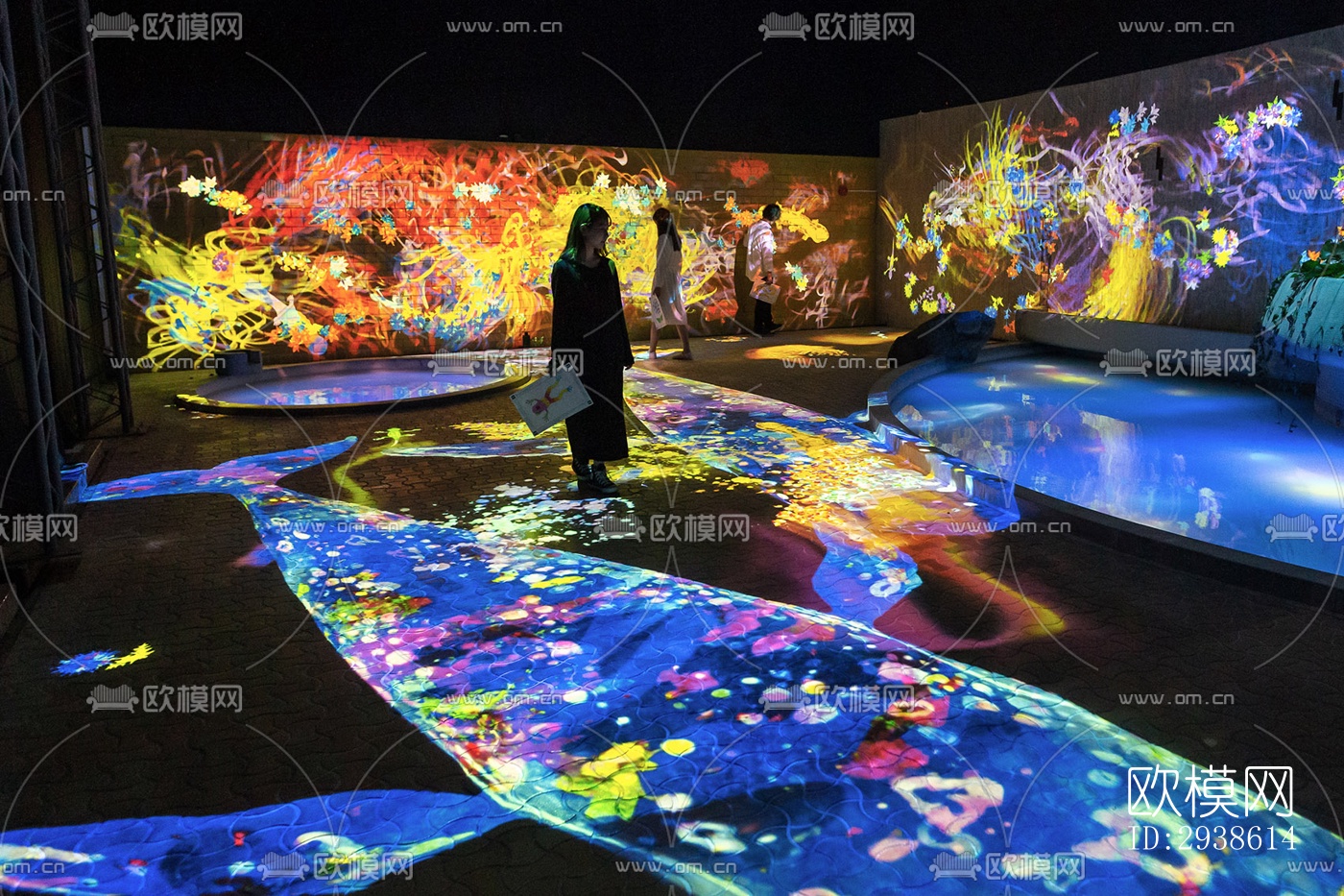 日式展览展厅效果图下载（渲染图11）