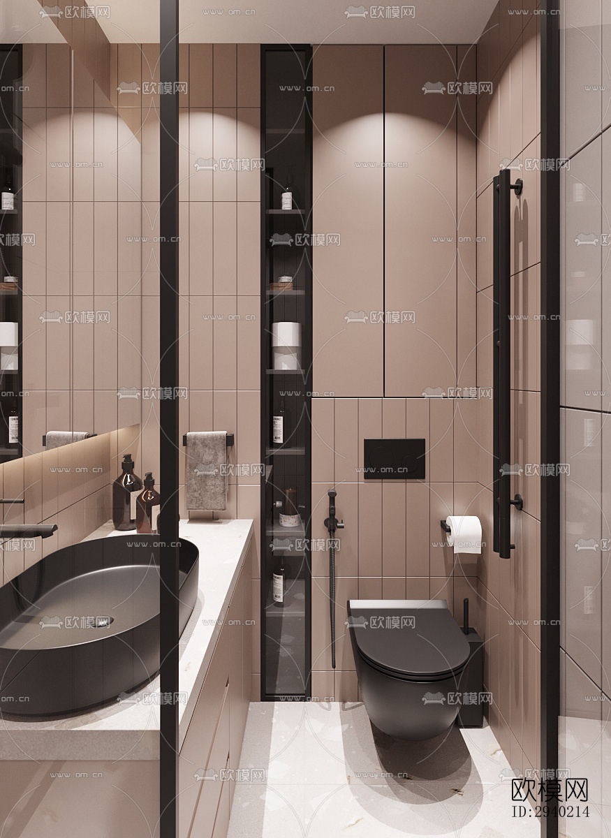 欧式平层效果图下载（渲染图7）