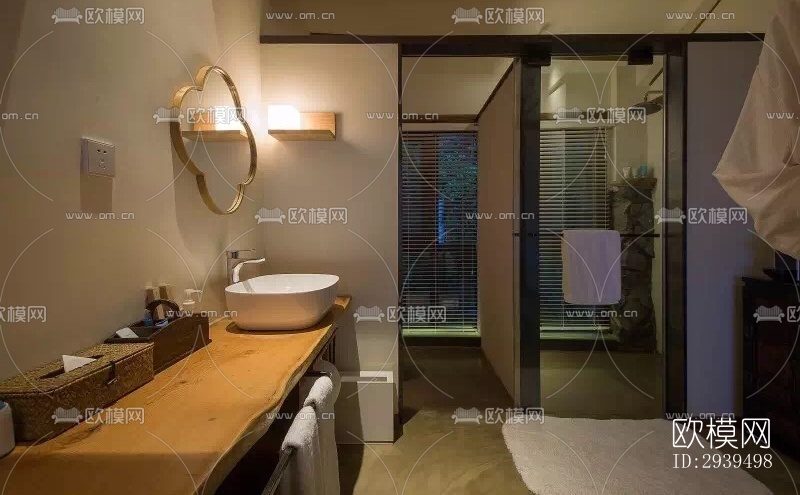 现代酒店民宿效果图下载（渲染图18）