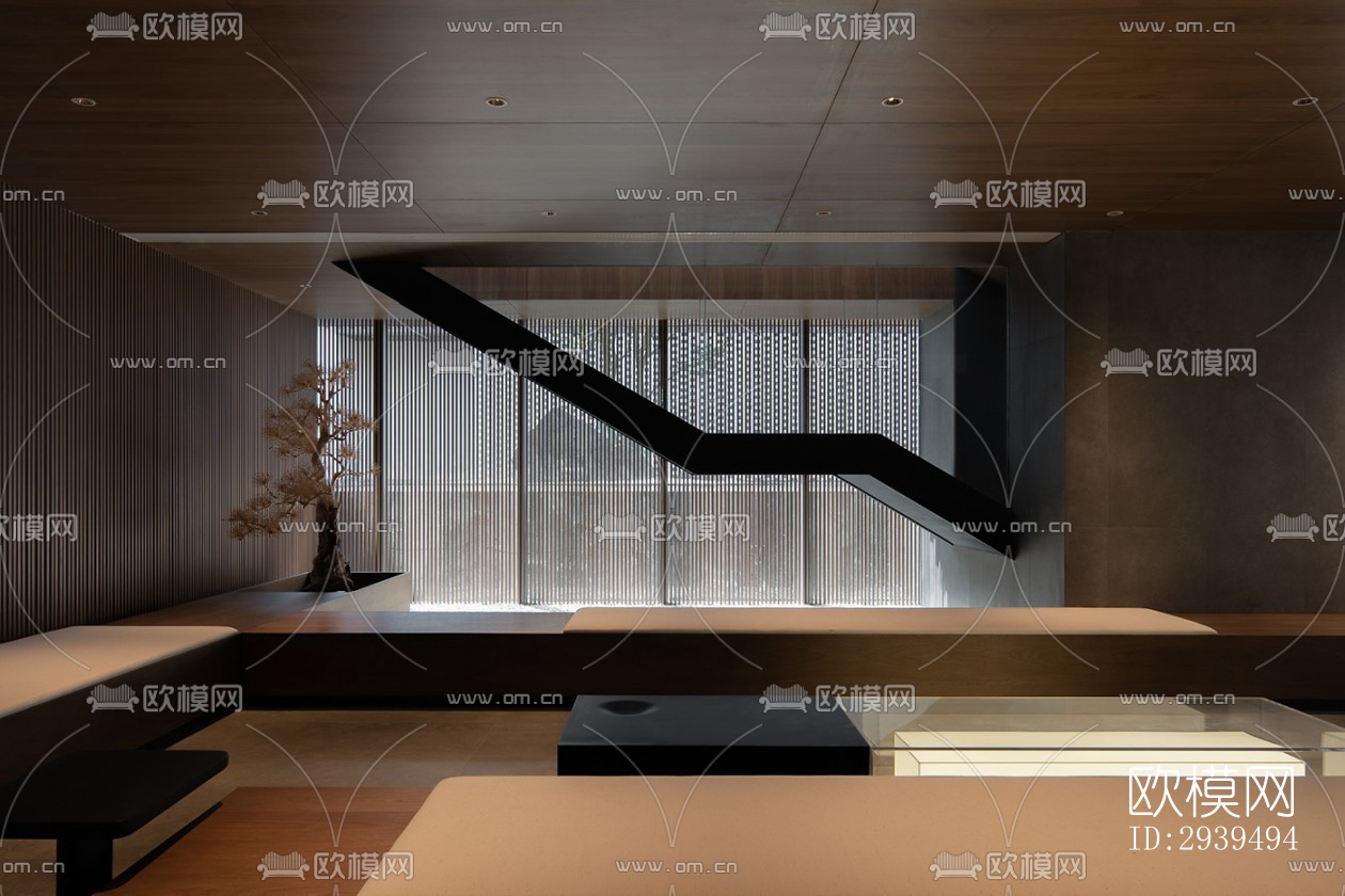 现代酒店民宿效果图下载（渲染图3）