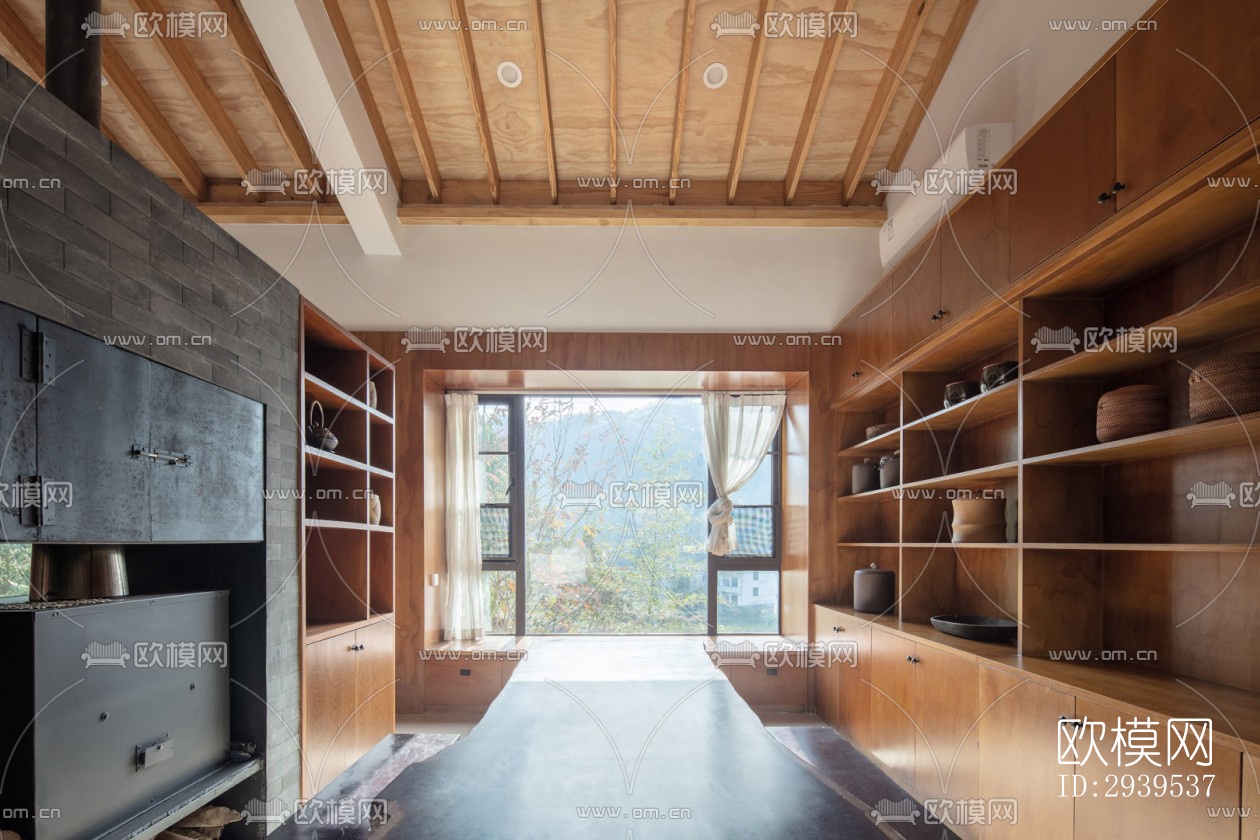 现代酒店民宿效果图下载（渲染图10）