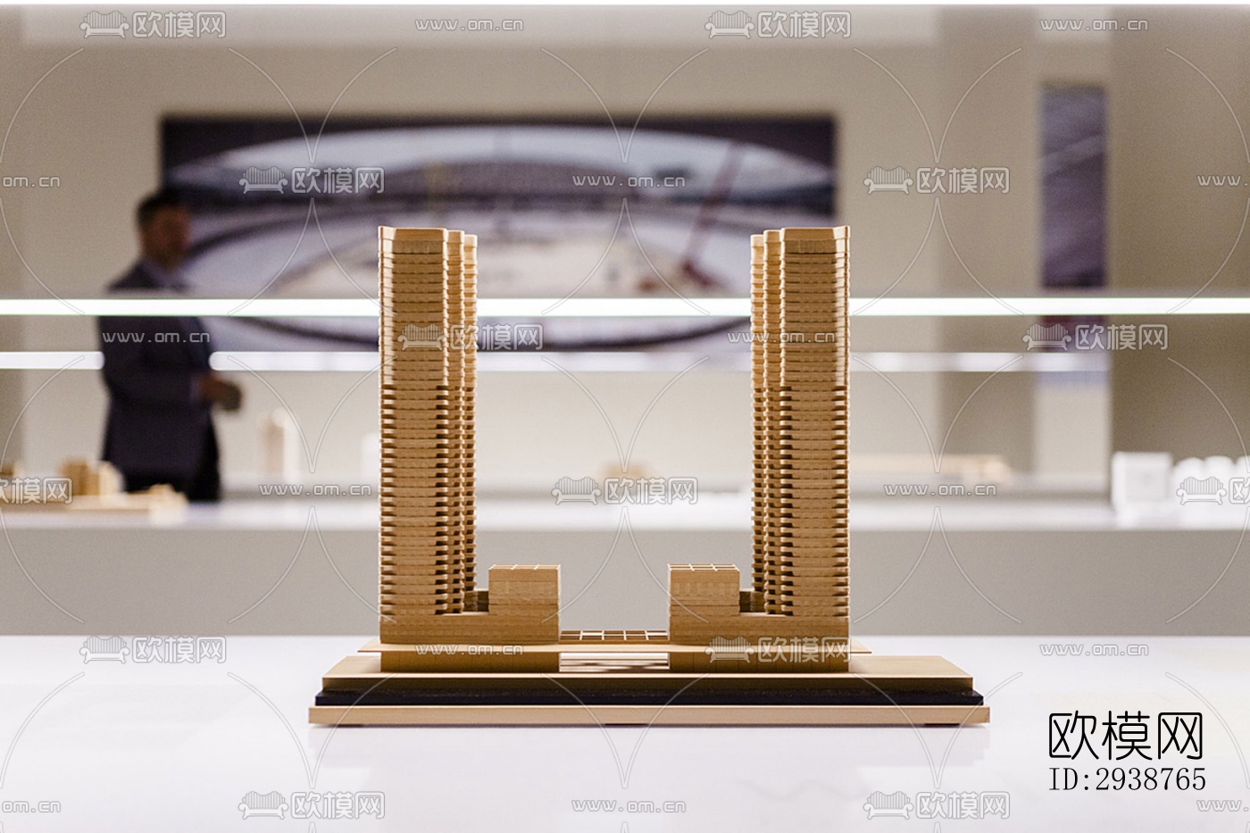 现代展览展厅效果图下载（渲染图11）