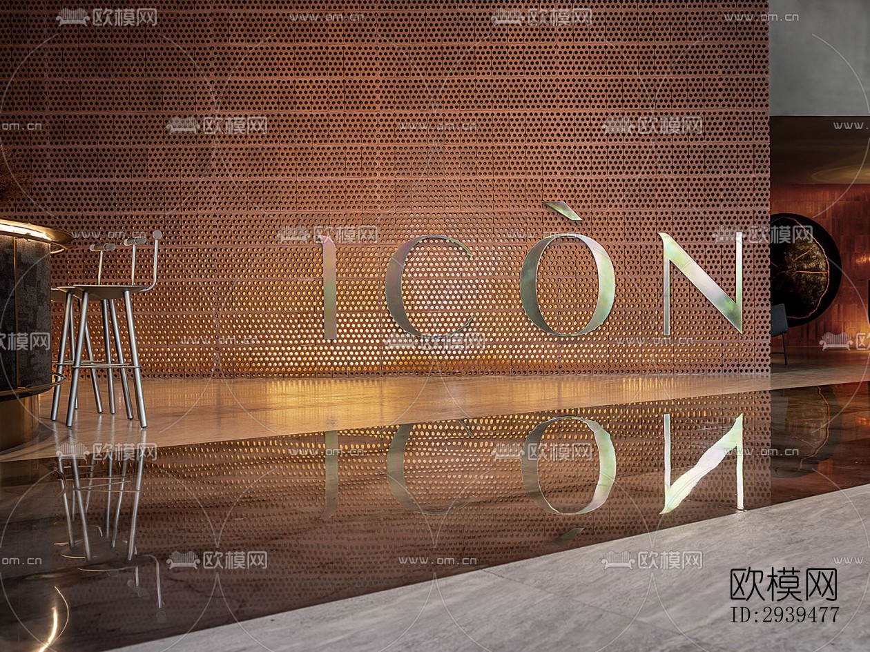 现代酒店民宿效果图下载（渲染图2）