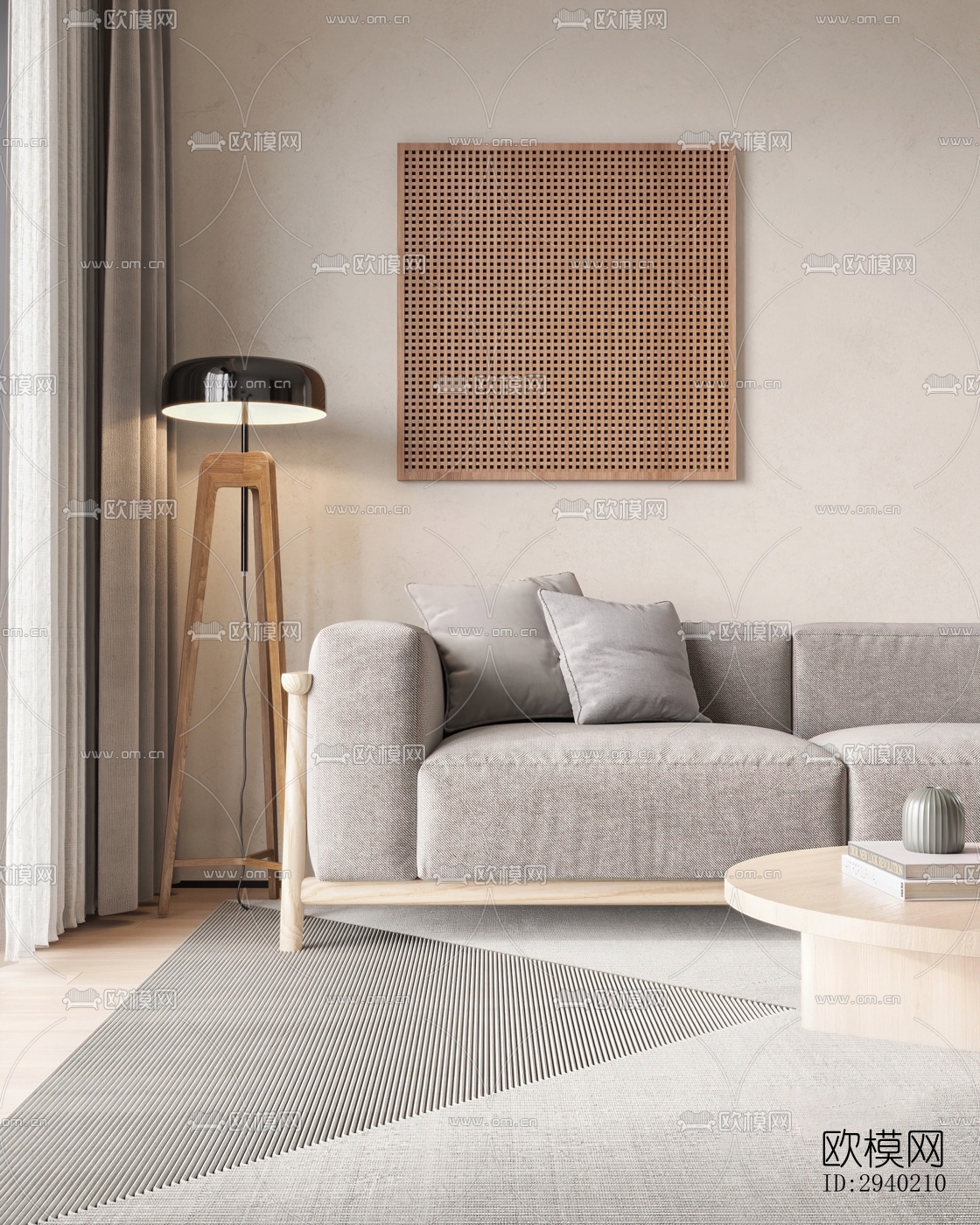 日式平层效果图下载（渲染图14）