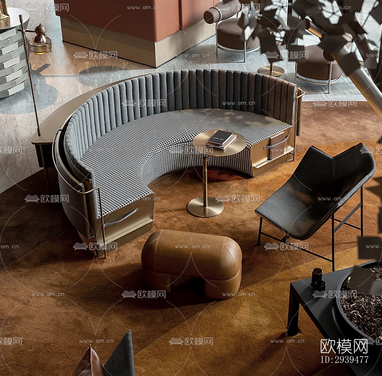 现代酒店民宿效果图下载（渲染图6）